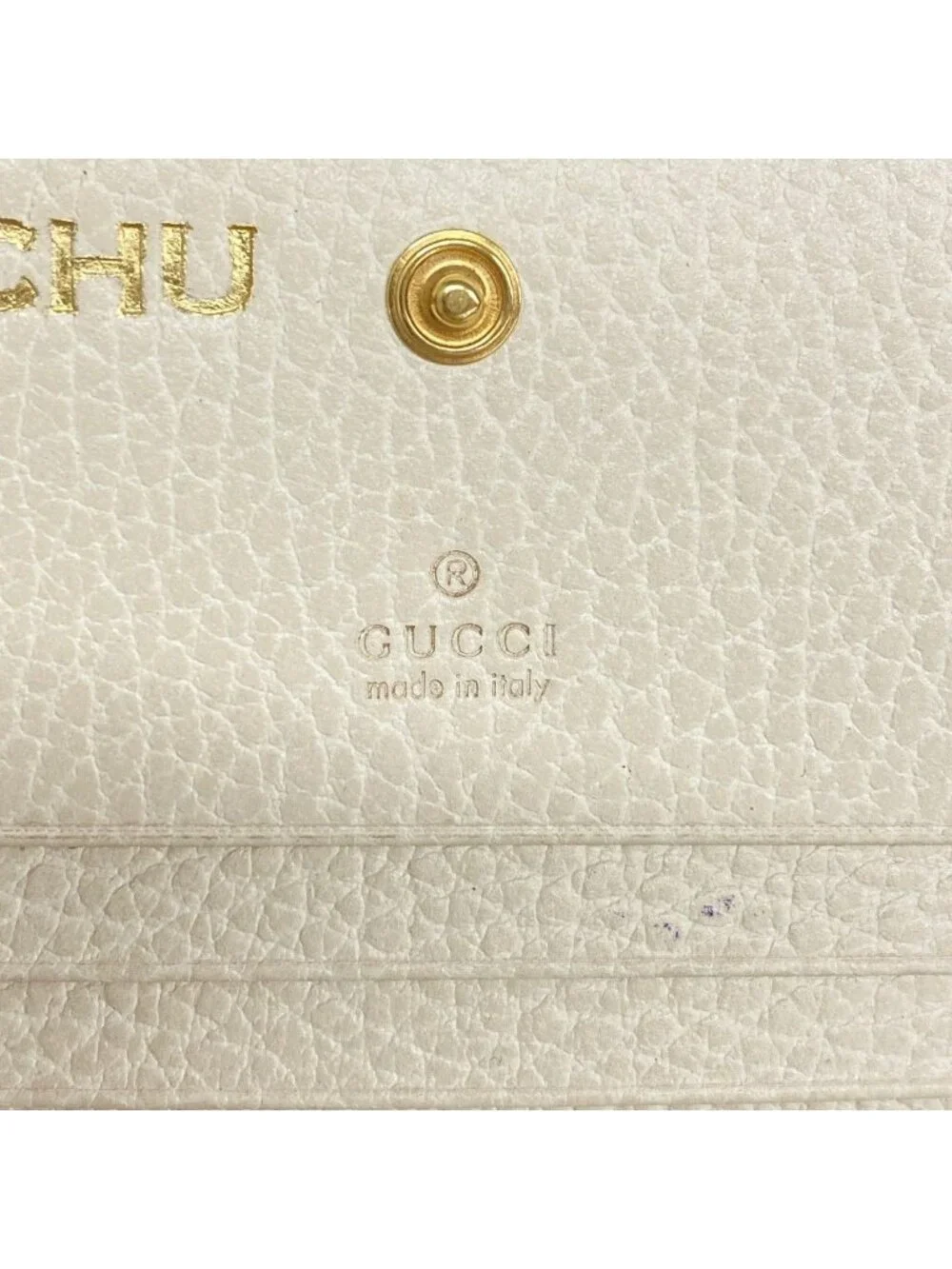 ★SOLD★ Gucci Wallet GG Marmont Supreme Leather Brown Ivory Gold - Picture 4 of 8